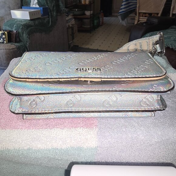 Guess Utopie Metallic Mini Crossbody - Picture 3 of 8